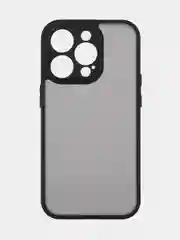 Черный чехол для Apple iPhone 14/14 Pro/14 Pro Max пластиковый BROSCORP с силиконовой защитой