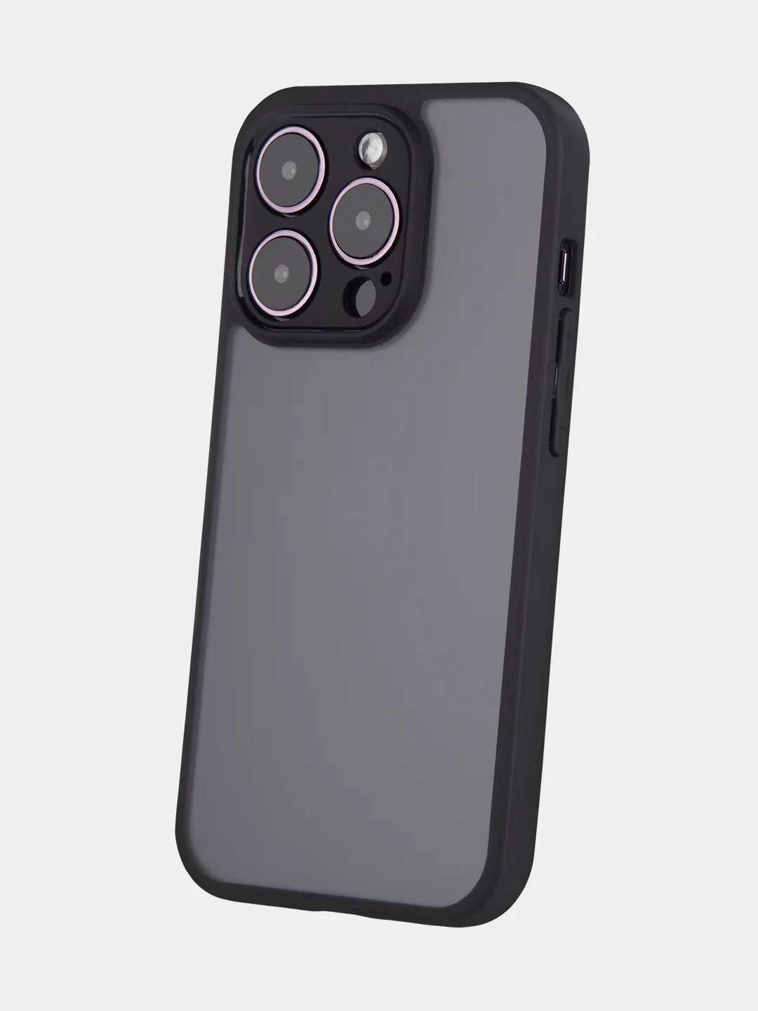 Белый чехол для Apple iPhone 14/14 Pro/14 Pro Max пластиковый BROSCORP с силиконовой защитой