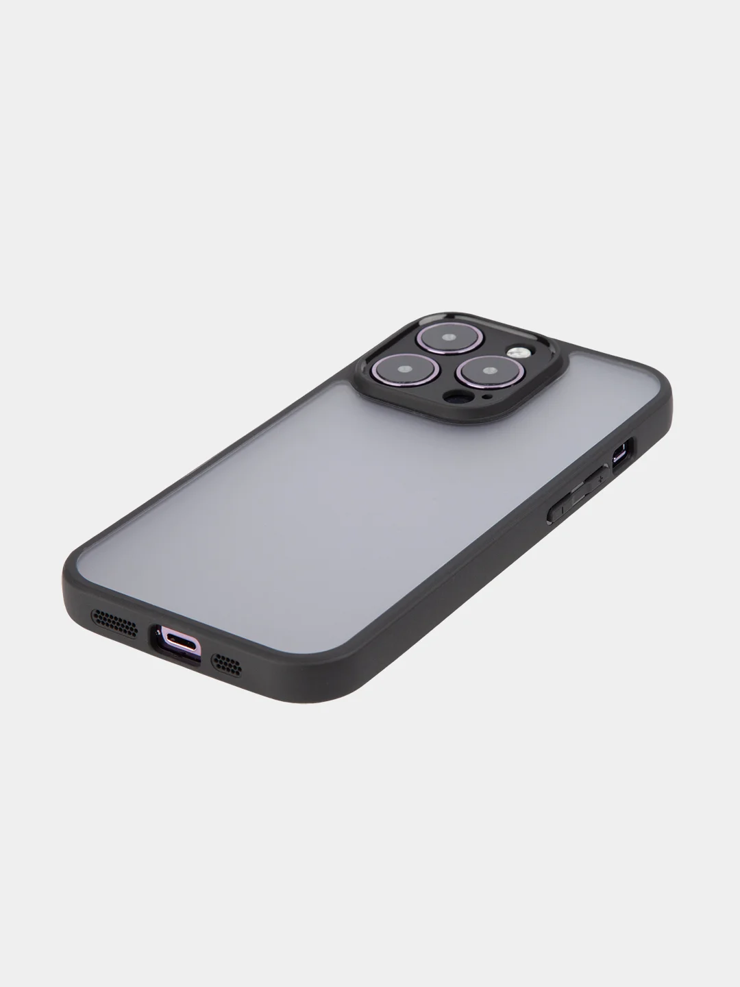 Белый чехол для Apple iPhone 14/14 Pro/14 Pro Max пластиковый BROSCORP с силиконовой защитой