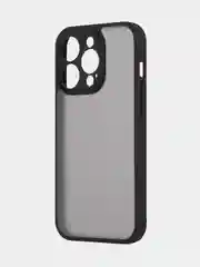 Черный чехол для Apple iPhone 14/14 Pro/14 Pro Max пластиковый BROSCORP с силиконовой защитой