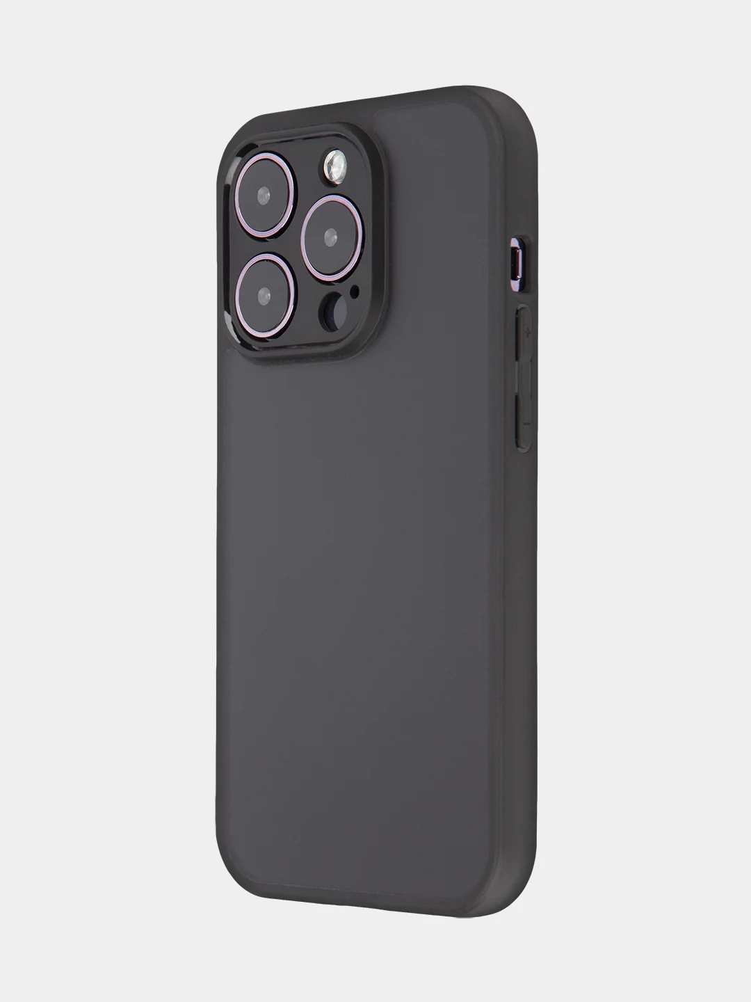Черный чехол для Apple iPhone 14/14 Pro/14 Pro Max пластиковый BROSCORP с силиконовой защитой
