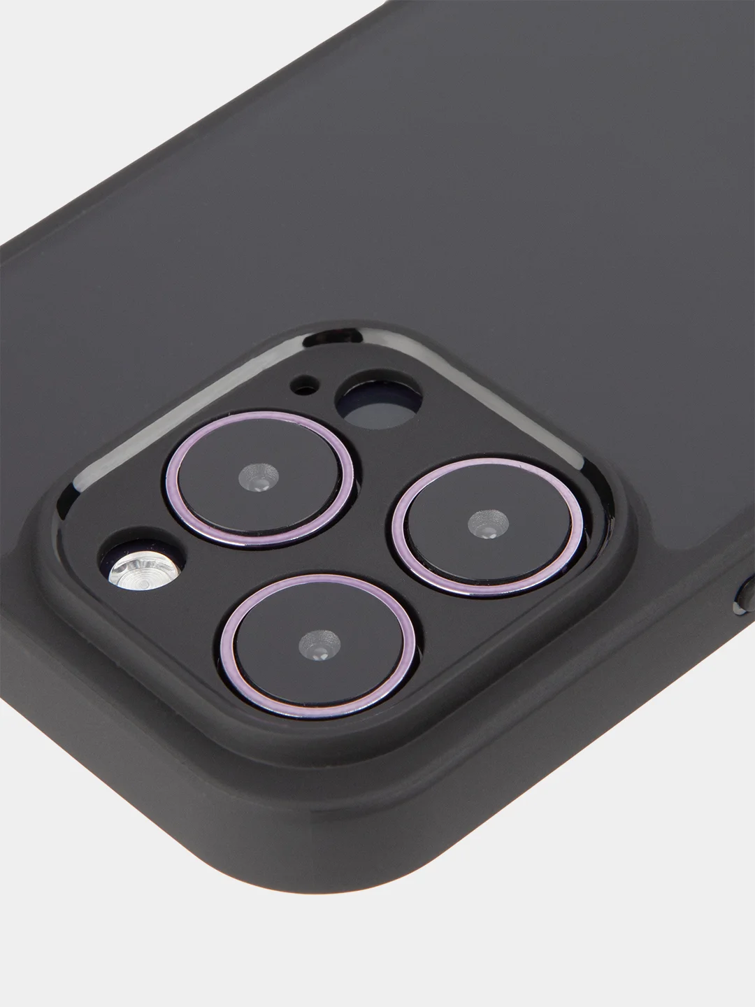 Черный чехол для Apple iPhone 14/14 Pro/14 Pro Max пластиковый BROSCORP с силиконовой защитой