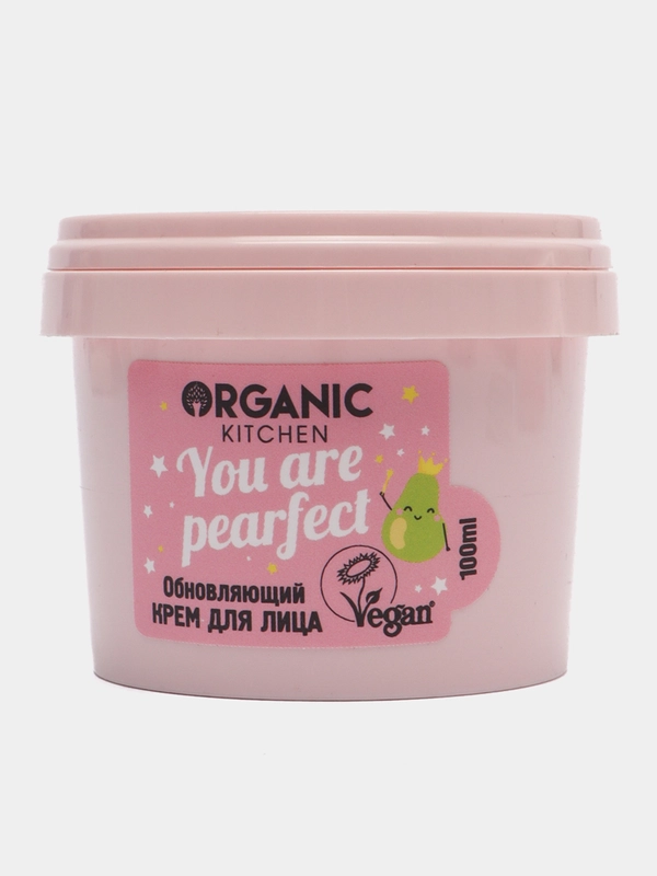 Крем для лица "Обновляющий. You are pearfect", 100 мл Organic Kitchen