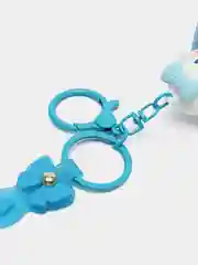 Голубой брелок для рюкзака и ключей Hello Kitty Sinnamoroll, с жидкостью внутри и фигуркой