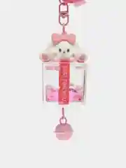 Розовый брелок для рюкзака и ключей Hello Kitty Sinnamoroll, с жидкостью внутри и фигуркой
