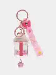Розовый брелок для рюкзака и ключей Hello Kitty Sinnamoroll, с жидкостью внутри и фигуркой