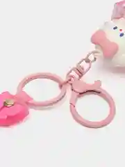 Розовый брелок для рюкзака и ключей Hello Kitty Sinnamoroll, с жидкостью внутри и фигуркой