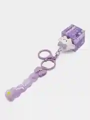 Фиолетовый брелок для рюкзака и ключей Hello Kitty Sinnamoroll, с жидкостью внутри и фигуркой