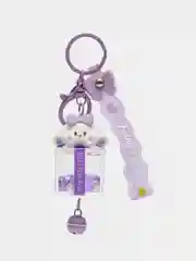 Фиолетовый брелок для рюкзака и ключей Hello Kitty Sinnamoroll, с жидкостью внутри и фигуркой