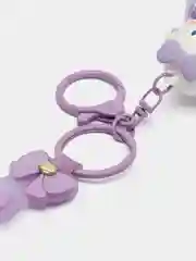 Фиолетовый брелок для рюкзака и ключей Hello Kitty Sinnamoroll, с жидкостью внутри и фигуркой