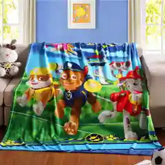 Зеленый плед детский