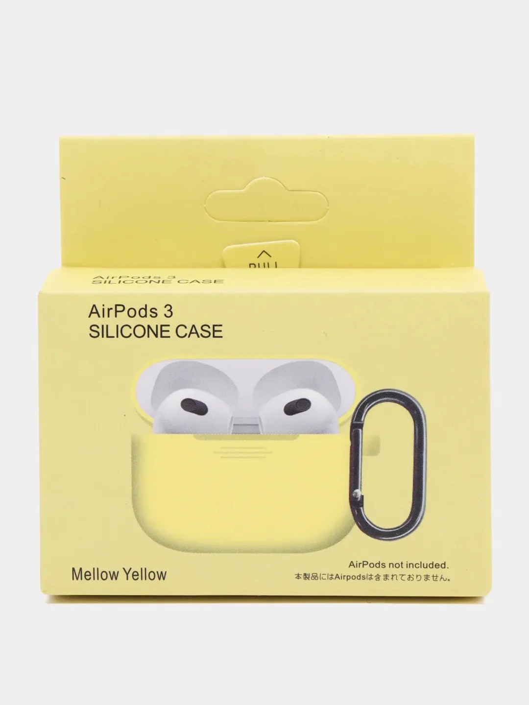 Красный силиконовый чехол для Apple AirPods 3 поколения 2021 (с карабином)