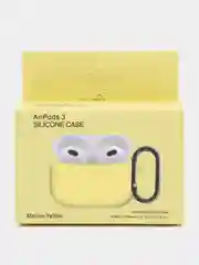 Красный силиконовый чехол для Apple AirPods 3 поколения 2021 (с карабином)