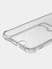 Чехол противоударный на Samsung A04, A04, S S20FE с кармашком для фото и карт, прозрачный