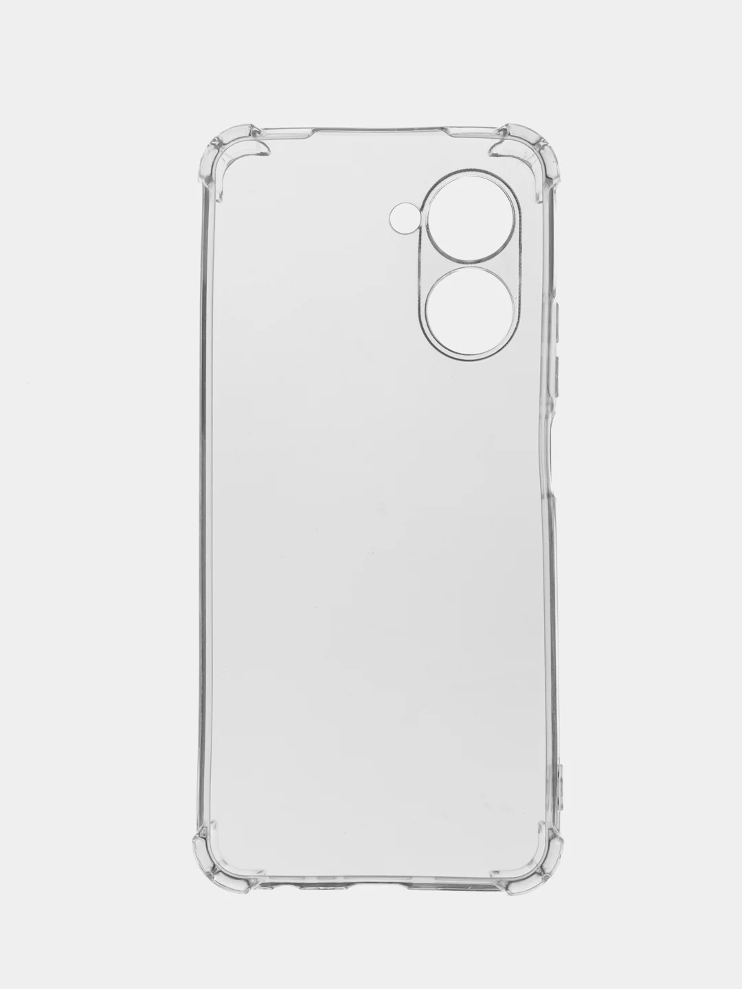 Прозрачный чехол для Realme C33 / Реалми С33 силиконовый, цветной, матовый