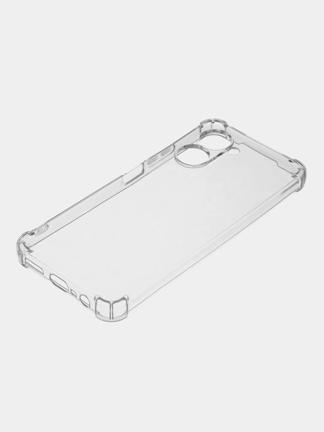 Прозрачный чехол для Realme C33 / Реалми С33 силиконовый, цветной, матовый