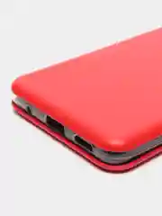 Красный чехол книжка Xiaomi Redmi Note 10 PRO, Note 10 PRO MAXс функцией подставки