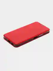 Красный чехол книжка Xiaomi Redmi Note 10 PRO, Note 10 PRO MAXс функцией подставки