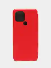 Красный чехол книжка на Xiaomi Redmi A1 Plus, Redmi A2 Plus на магните, с функцией подставки
