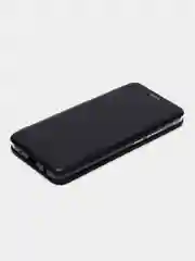 Темно-синий чехол книжка на Xiaomi Redmi A1 Plus, Redmi A2 Plus на магните, с функцией подставки