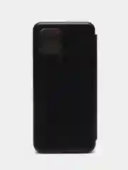 Черный чехол книжка на Xiaomi Redmi A1 Plus, Redmi A2 Plus на магните, с функцией подставки