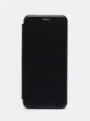 Черный чехол книжка на Xiaomi Redmi A1 Plus, Redmi A2 Plus на магните, с функцией подставки