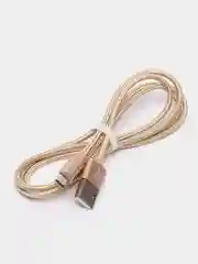 Золотой кабель зарядный Hoco X2 (Type-C, Lightning, Micro-USB) для Apple iPhone или Андроид