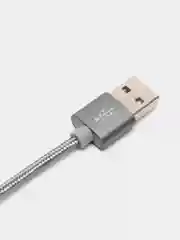 Серебряный кабель зарядный Hoco X2 (Type-C, Lightning, Micro-USB) для Apple iPhone или Андроид