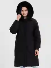 Сиреневый куртка, пуховик женский зимний с натуральным мехом
