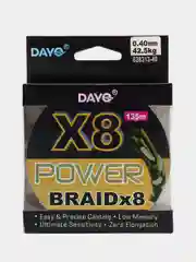 Зеленый леска плетенка Power BRAID Х8 леска плетеная рыболовная плетеный шнур