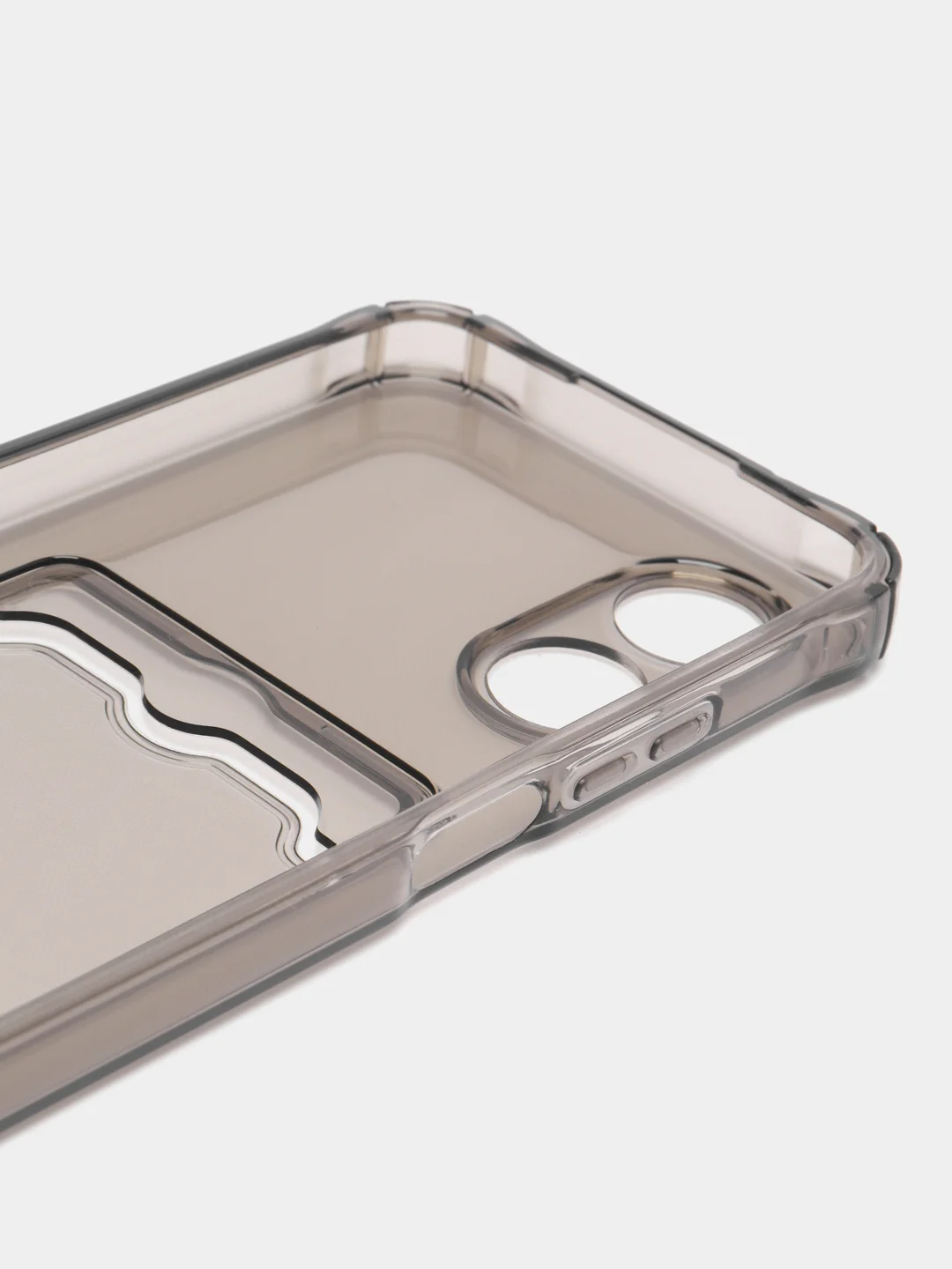 Светло-синий чехол OPPO A16, A17, Realme C30, C31, Realme C33, C35 противоударный с каманом под карту