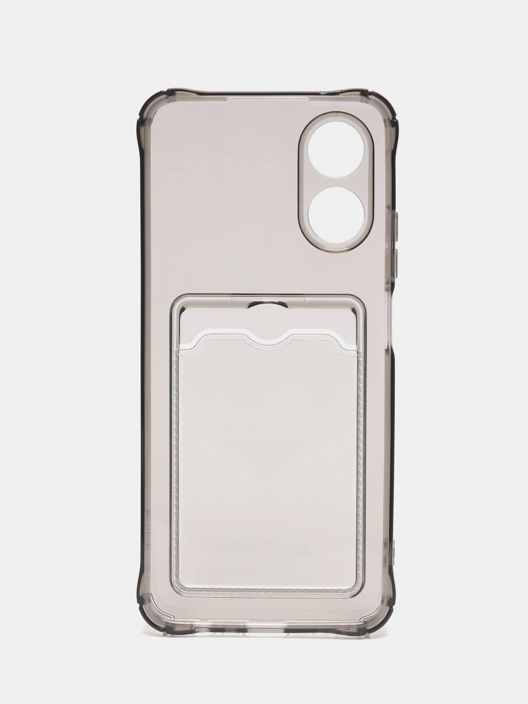 Светло-синий чехол OPPO A16, A17, Realme C30, C31, Realme C33, C35 противоударный с каманом под карту