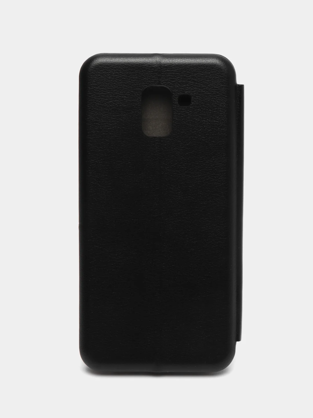 Черный чехол-книжка для Samsung Galaxy J6, Самсунг J 6, экокожа