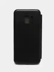 Черный чехол-книжка для Samsung Galaxy J6, Самсунг J 6, экокожа