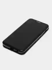 Черный чехол-книжка для Samsung Galaxy J6, Самсунг J 6, экокожа