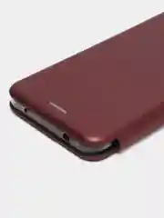 Бордовый чехол-книжка Honor 30, 30 Premium, Хонор 30, Хонор 30 Премиум, экокожа