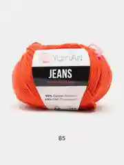 Рыжий пряжа YarnArt Jeans 55% Хлопок 45% Акрил 50г 160м ( Часть 2) Ярн Арт Джинс