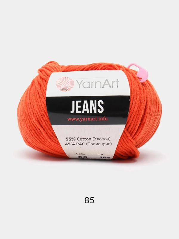 Пряжа YarnArt Jeans 55% Хлопок 45% Акрил 50г 160м ( Часть 2) Ярн Арт Джинс