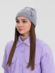 Серый шапка "Мишка"