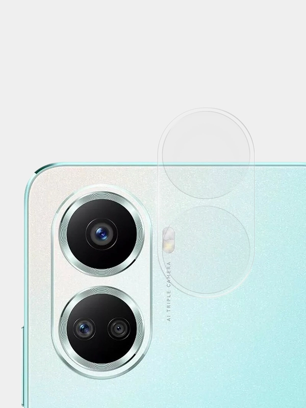 Стекло на камеру для телефона Huawei Nova 10 SE защитное, BROSCORP, прозрачное, закаленное