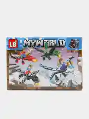 Фиолетовый конструктор майнкрафт, дом на дереве, деревня Minecraft, дракон, остров сокровищ, крепость