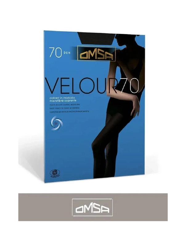 Колготки Omsa Velour 70 nero, черный, 70 den, 1 шт