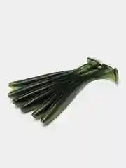Оливковый виброхвост (10шт - 5см, 7см, 9см) "HENGJIA" силиконовая приманка