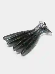 Тёмно-зелёный виброхвост (10шт - 5см, 7см, 9см) "HENGJIA" силиконовая приманка