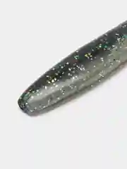 Тёмно-зелёный виброхвост (10шт - 5см, 7см, 9см) "HENGJIA" силиконовая приманка