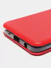 Красный чехол книжка на Xiaomi Redmi A1 Plus, Redmi A2 Plus на магните, с функцией подставки