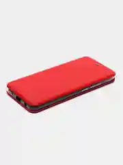 Красный чехол книжка на Xiaomi Redmi A1 Plus, Redmi A2 Plus на магните, с функцией подставки