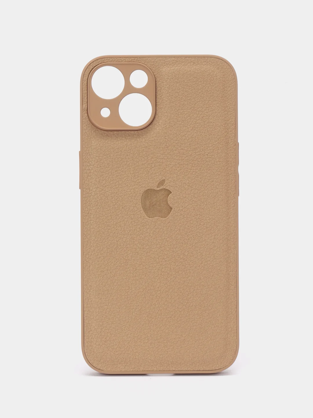 Бежевый чехол на айфон iPhone 11, 12, 13, 14, 15, XR, Pro, Pro Max. Кожаный