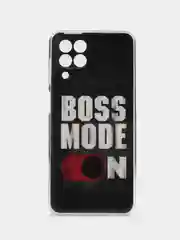 Тёмно-серый чехол Samsung Galaxy M33 с рисунком / принтом