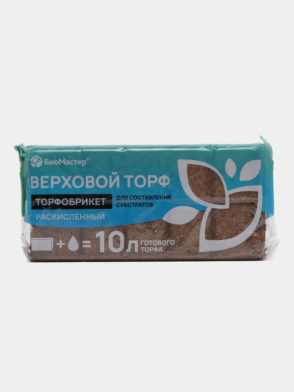 Торфобрикет Верховой торф раскислённый, 10 л